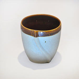 Sky Blue Ceramic Cup Without Handle