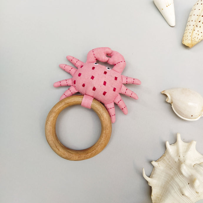 Crab Rattle With Cane Ring