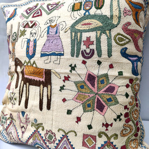 Mohenjodaro Kantha Cushion Cover