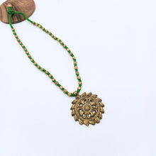 Load image into Gallery viewer, Dokra Round Pendent Necklace
