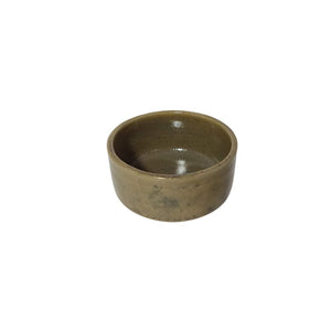 Brown Glazed Ceramic Dip Bowl Small