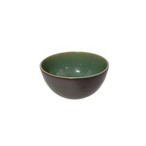 Brown And Green Ceramic Soup Bowl