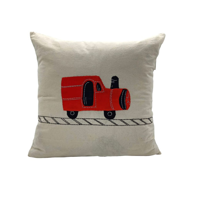 Engine Patchwork Cushion Cover