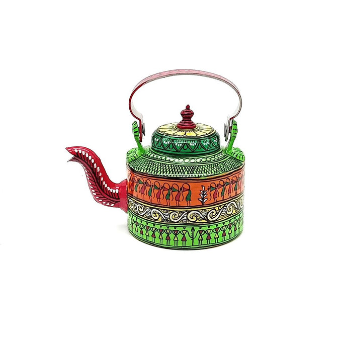 Multi Coloured Hand Painted Kettle
