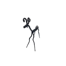 Load image into Gallery viewer, Wrought Iron Deer With Curved Horns
