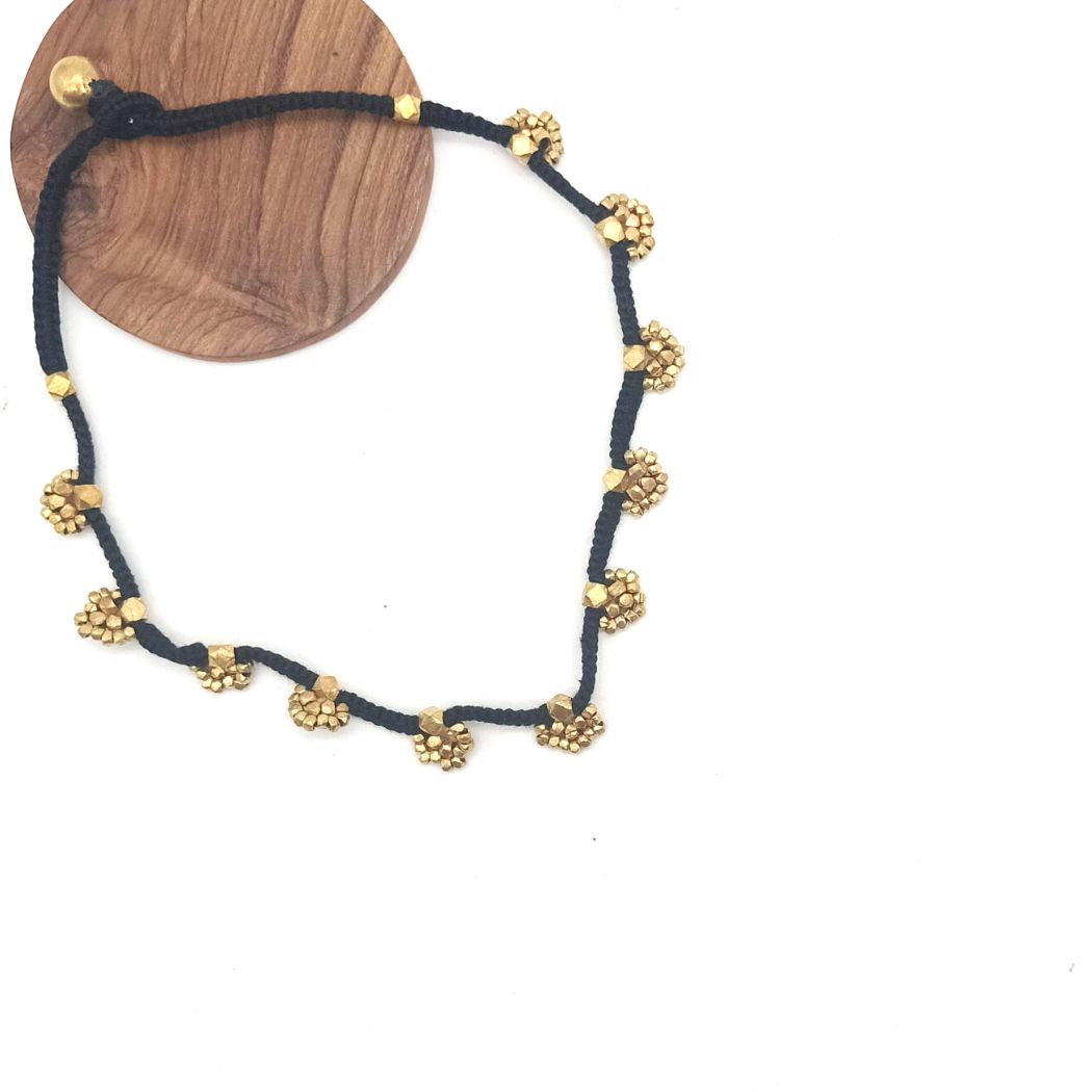 Dhokra Floral Beads Necklace