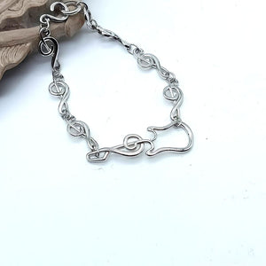 Bracelet With White Rhodium Plated