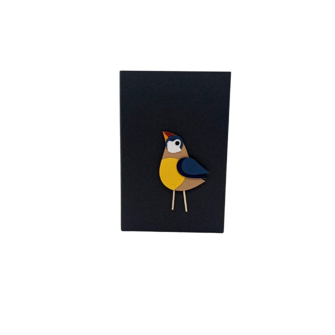 Multicoloured Bird With Long Black Beak Note Book