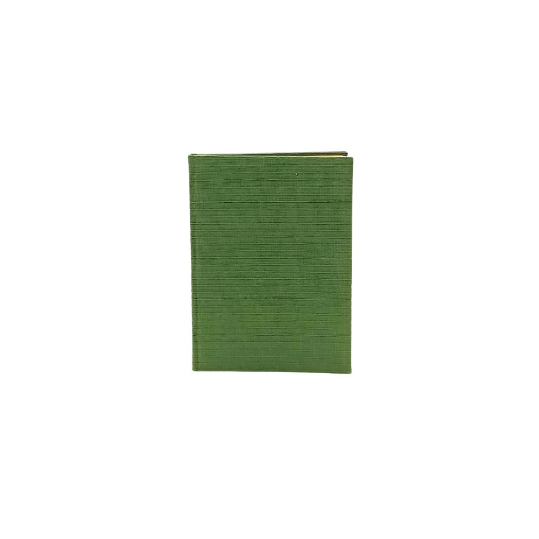 Light Green Cloth Bound Handmade Notebook