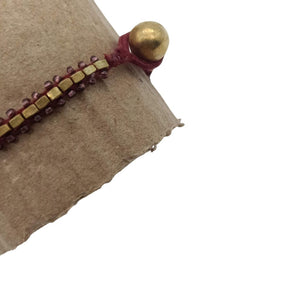 Dhokra Square Beads Bracelet
