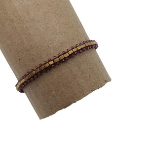Dhokra Square Beads Bracelet