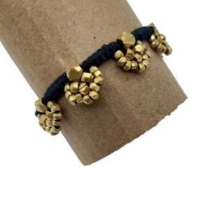 Dhokra Flower Beads Bracelet