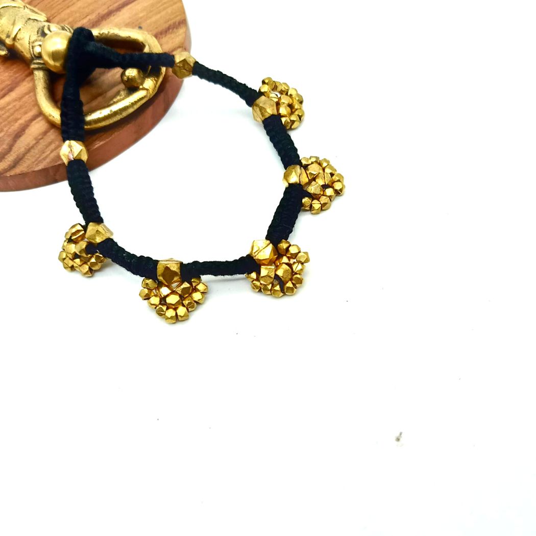 Dokra Flower Beads Bracelet